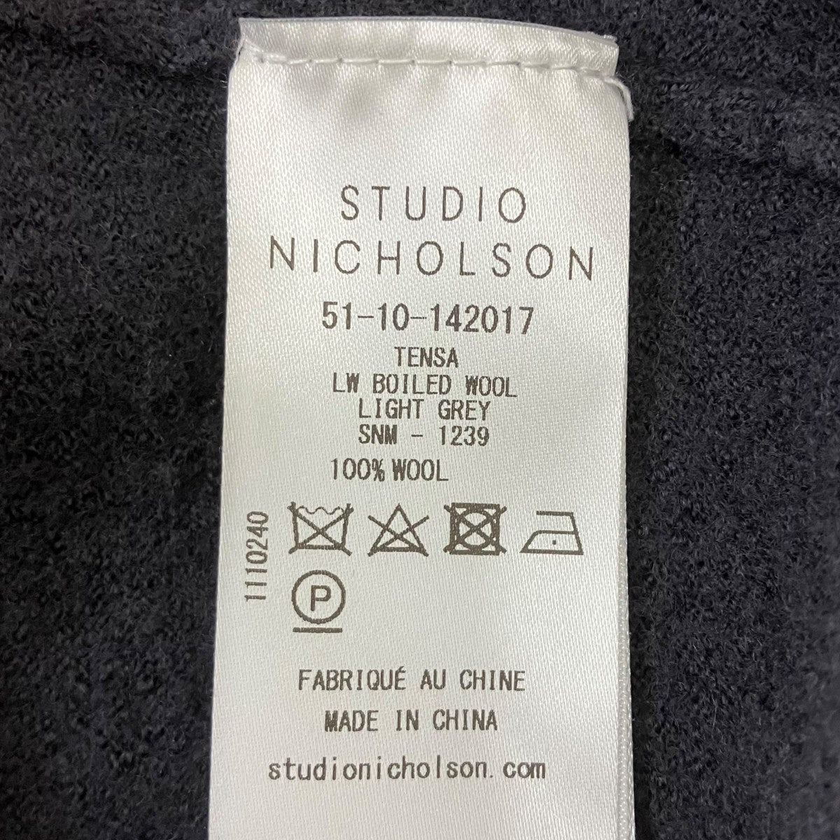 STUDIO NICHOLSON TENSA タートルネックニット 古着・中古-5枚目のアイテム画像