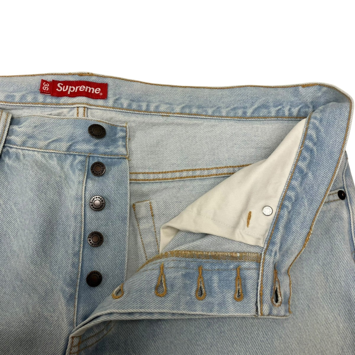 Supreme Star Logo Denim Pantsスターパッチデニムパンツ 古着・中古-5枚目のアイテム画像