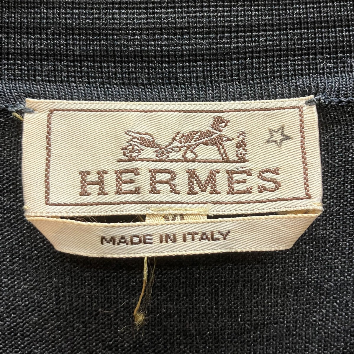 HERMES セリエボタンシルクニット 古着・中古-5枚目のアイテム画像