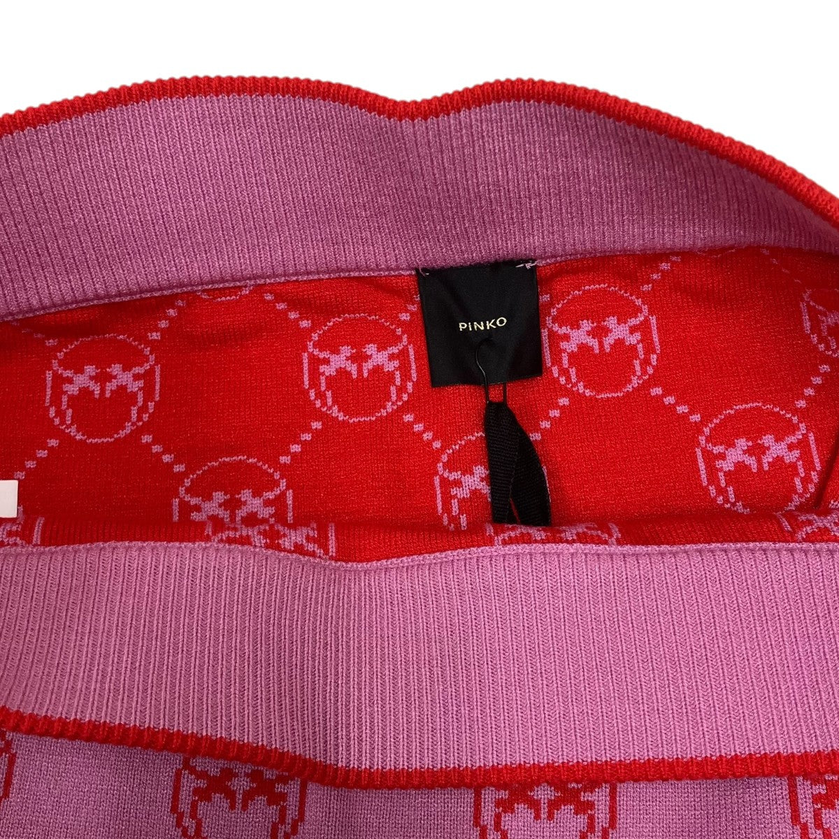 PINKO JACQUARD MONOGRAM ジャカードモノグラムミニスカート 古着・中古-3枚目のアイテム画像