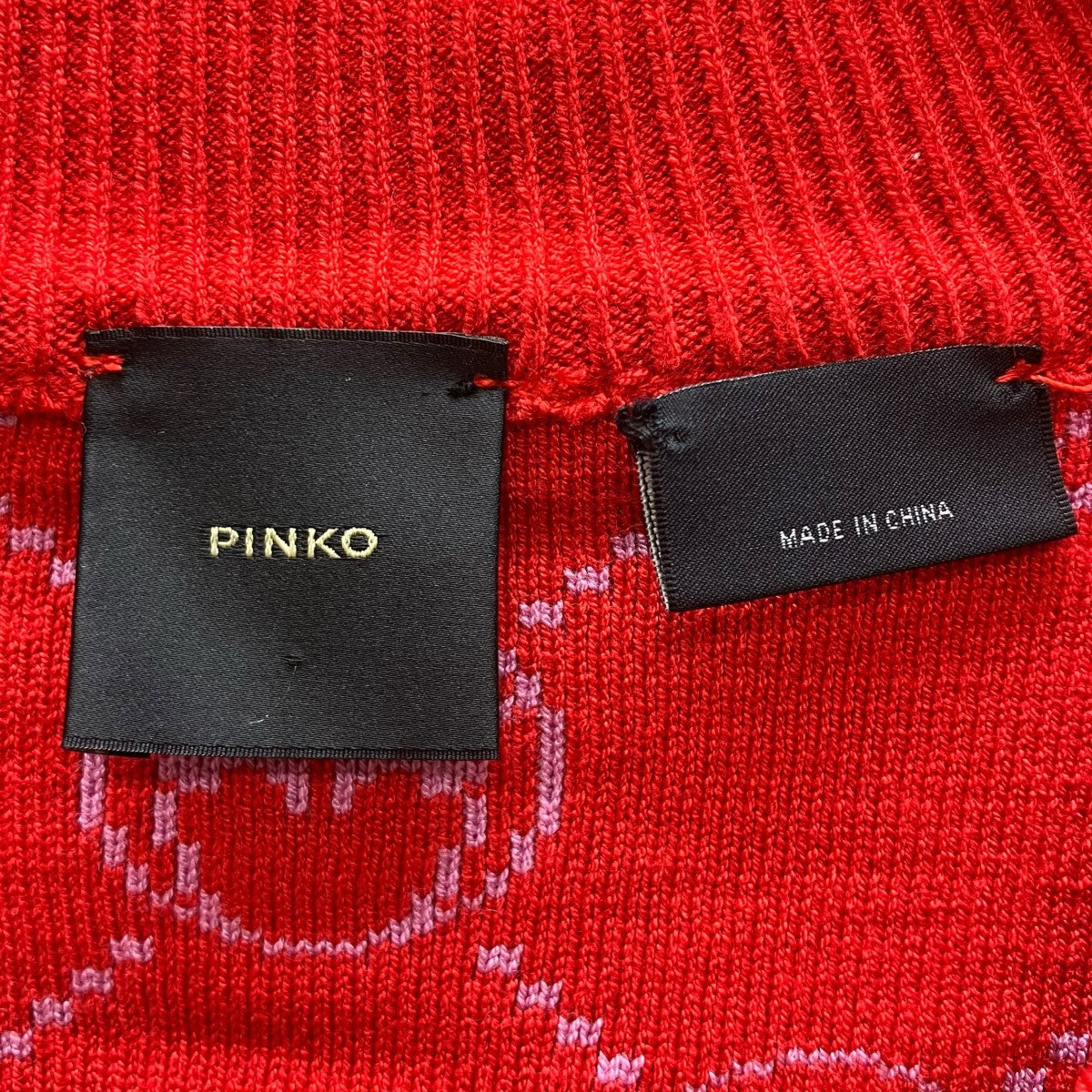 PINKO JACQUARD MONOGRAM ジャカードモノグラムミニスカート 古着・中古-4枚目のアイテム画像