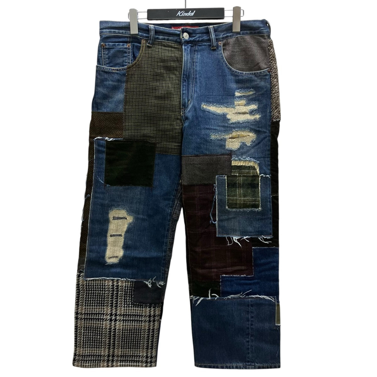 JUNYA WATANABE×LEVI’S パッチワークデニムパンツ 古着・中古-1枚目のアイテム画像