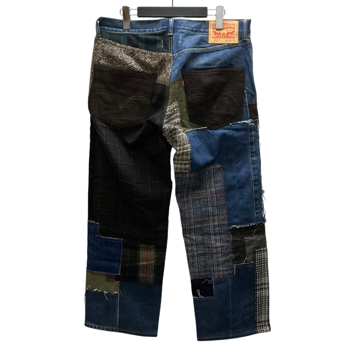JUNYA WATANABE×LEVI’S パッチワークデニムパンツ 古着・中古-3枚目のアイテム画像