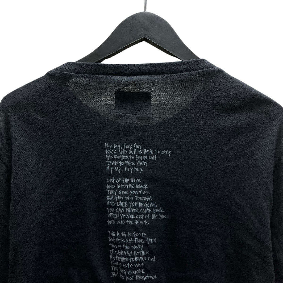 NUMBER (N)INE 08SS本人期 BIRDS期フェザーテキストカットソー 古着・中古-5枚目のアイテム画像