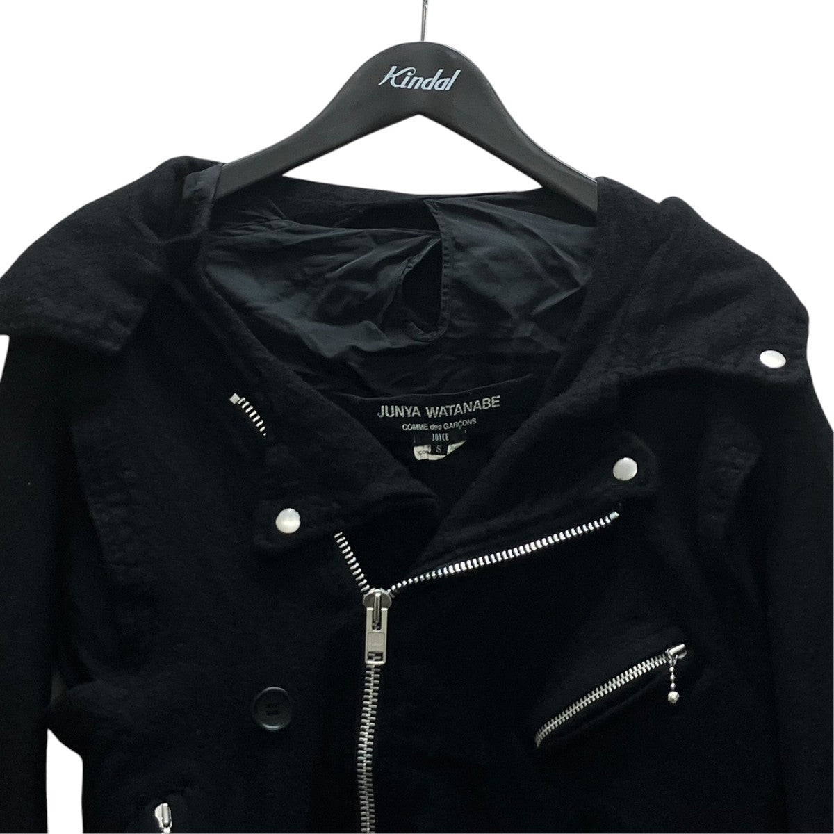 JUNYA WATANABE ウール縮絨ライダースジャケット 古着・中古-2枚目のアイテム画像
