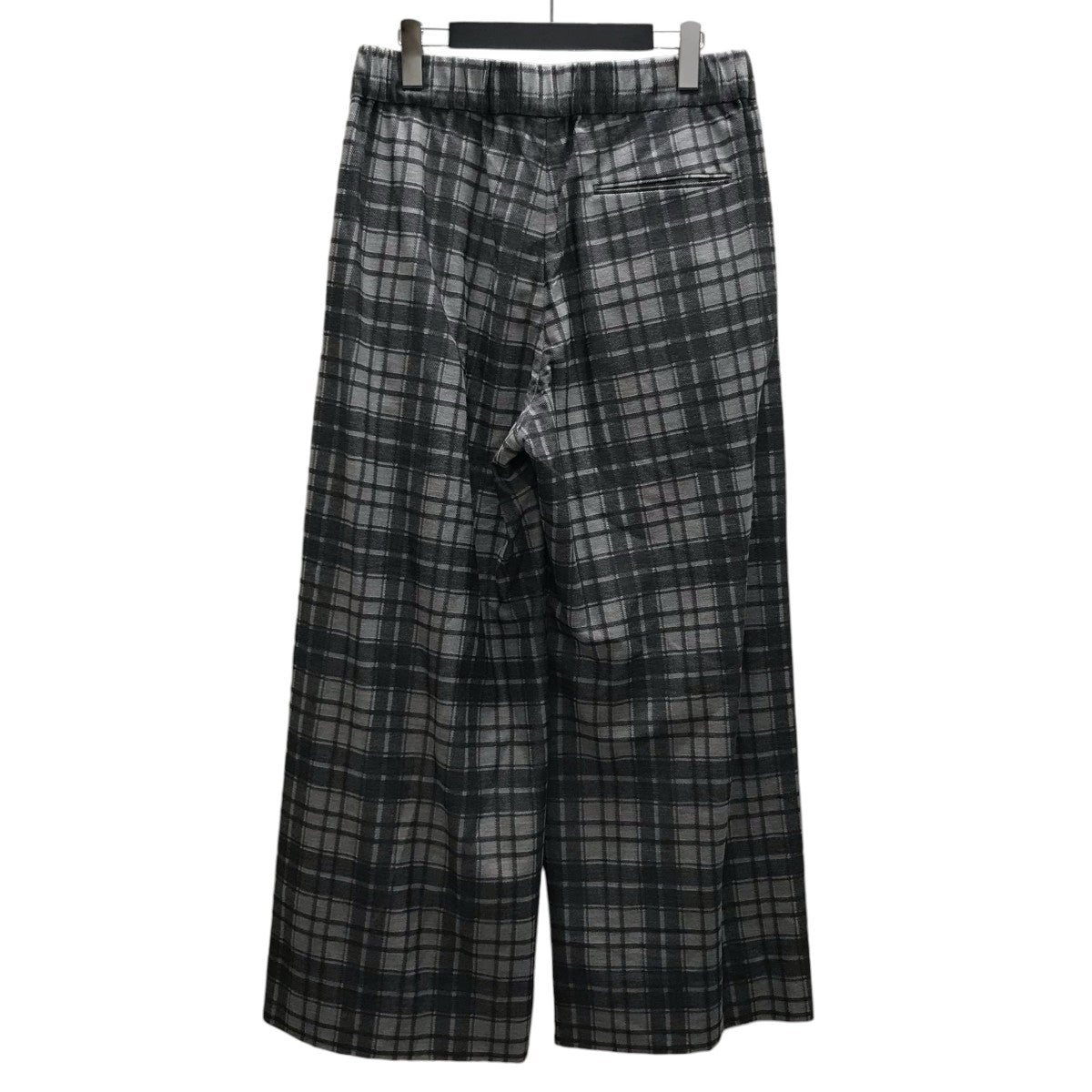 KANEMASA PHIL． Check Jersey Wide Slacks チェックパンツ 古着・中古-3枚目のアイテム画像