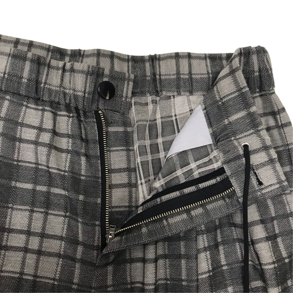 KANEMASA PHIL． Check Jersey Wide Slacks チェックパンツ 古着・中古-5枚目のアイテム画像
