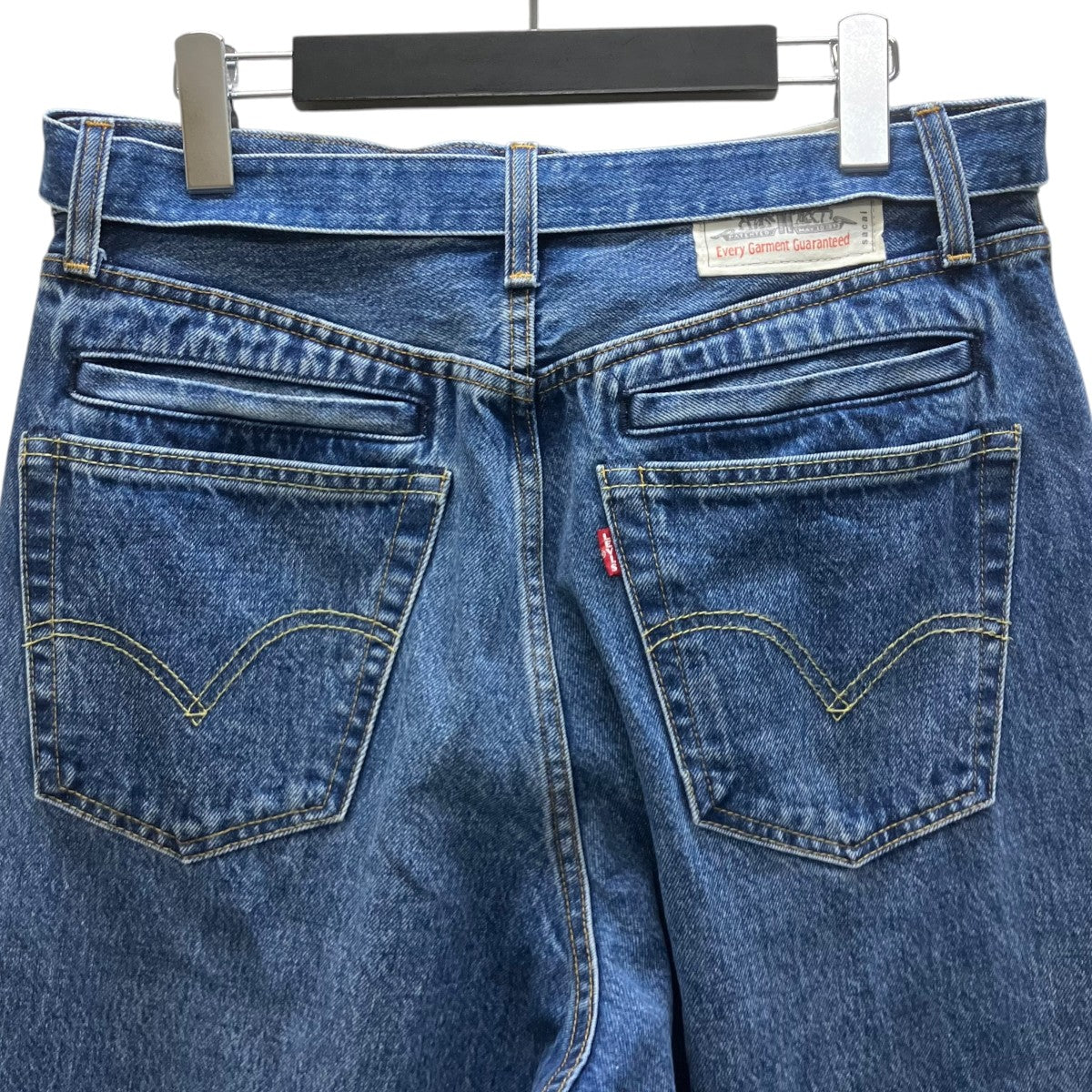 sacai×LEVI’S ベルテッドバギーデニムパンツ 古着・中古-4枚目のアイテム画像