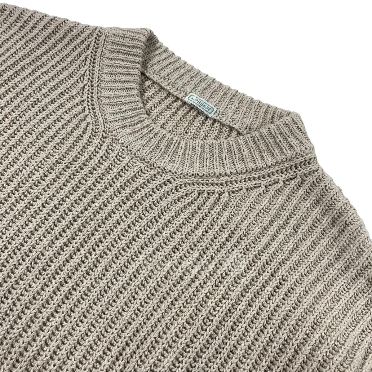 A．PRESSE(ア プレッセ) 「Silk linen Crew Neck Sweater」 シルクリネン クルーネック セーター