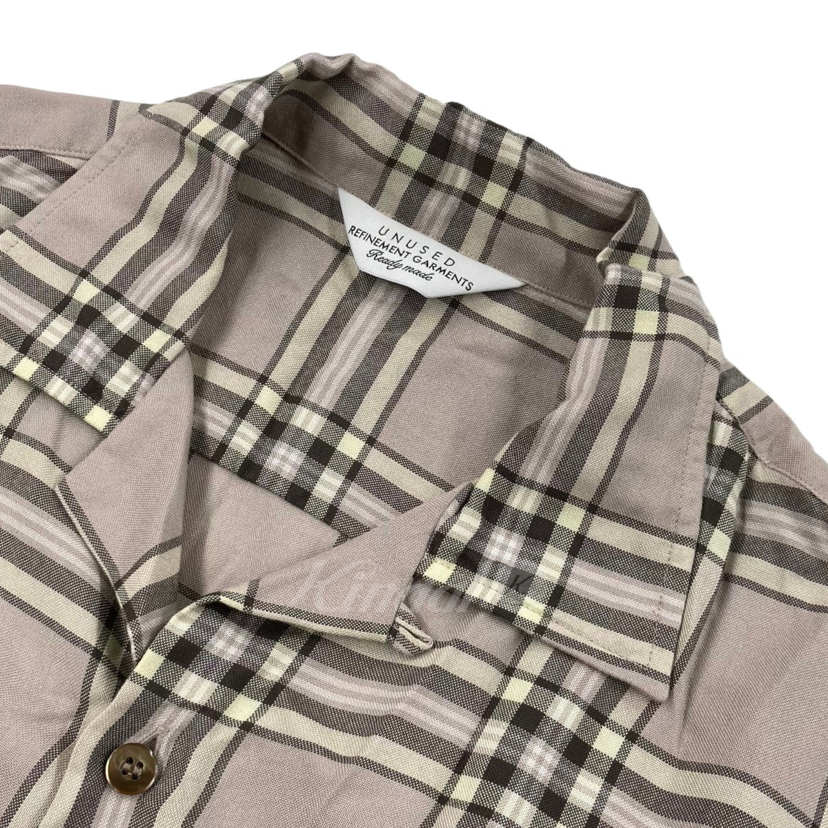 「RAYON CHECK SHIRT」 チェック柄オープンカラーシャツ