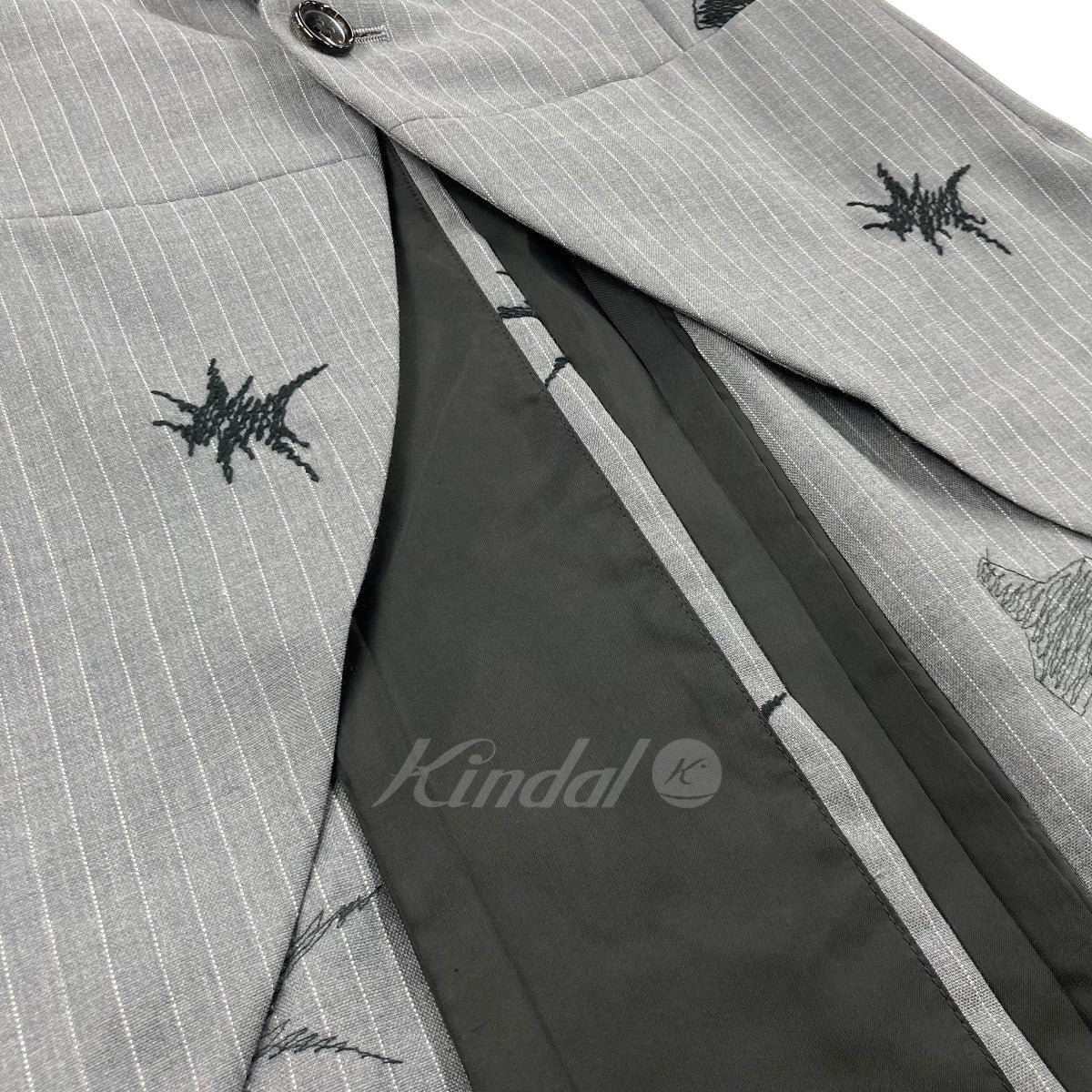 2015SS 燕尾 刺繍 ウールテーラードジャケット