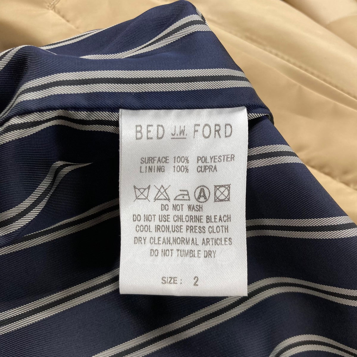 BED J．W． FORD(ベッドフォード) スカジャン ベージュ サイズ 13