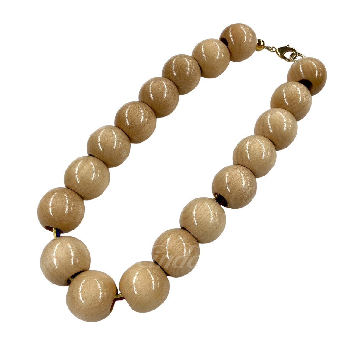 m's braque(エムズブラック) 「WOOD BEADS NECKLACE」 ウッド 