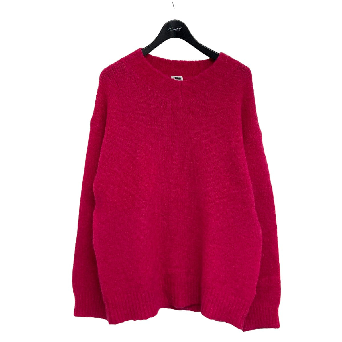 「WOOL MOHAIR V NECK PULLOVER」 Vネックニット