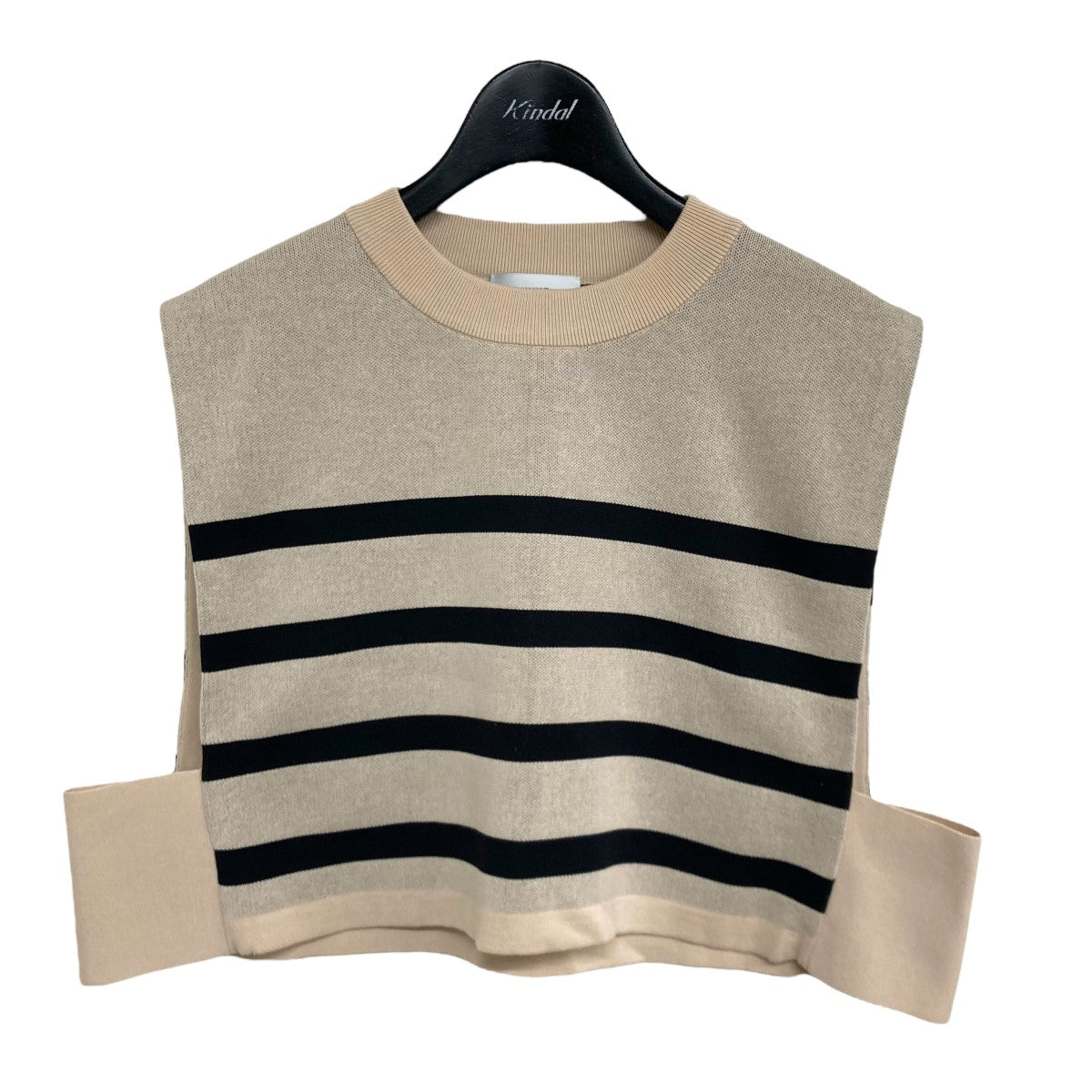 HYKE(ハイク) 23SSSTRIPED SWEATER CROPPED TOPノースリーブニット231 11317 231 11317 ベージュ  サイズ Free｜【公式】カインドオルオンライン ブランド古着・中古通販【kindal】