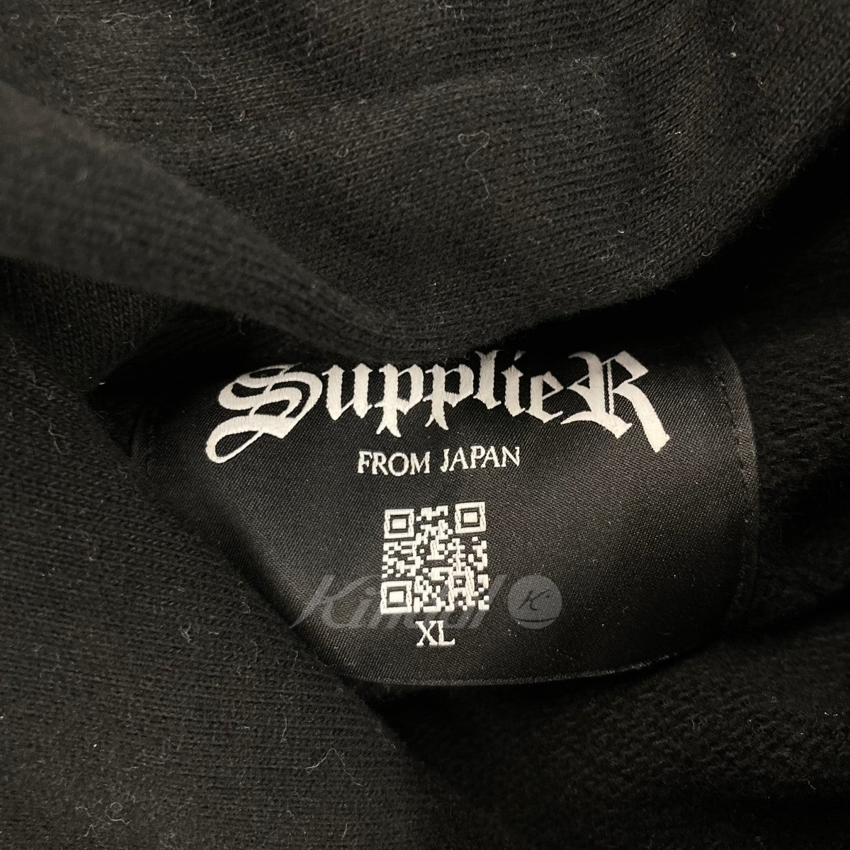 SUPPLIER(サプライヤー) ロゴ刺繍フーディーパーカー ブラック サイズ ...