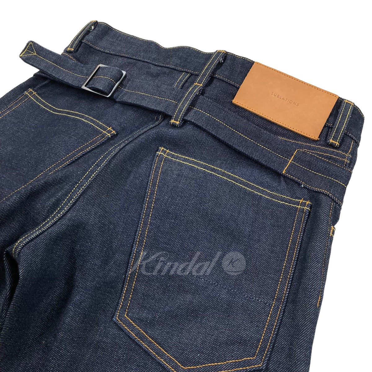 「SLIM TAPERD SELVEDGE DENIM PANTS」 デニムパンツ