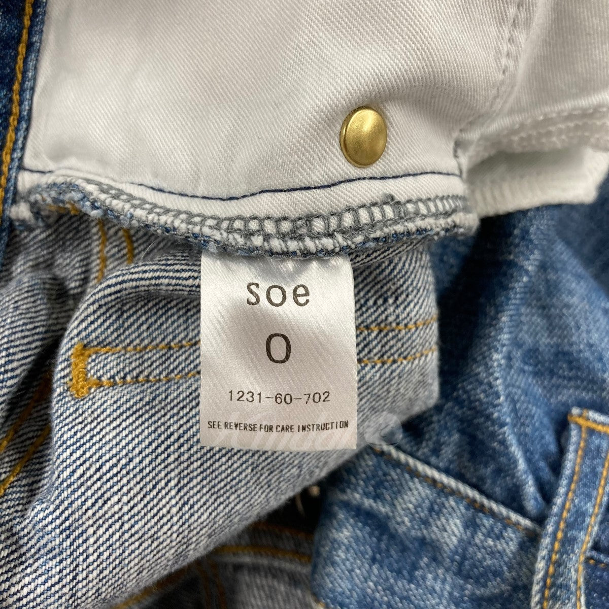 SOE(ソーイ) 「NEW JEANS DAMAGED」 O代官山別注 ダメージデニムパンツ