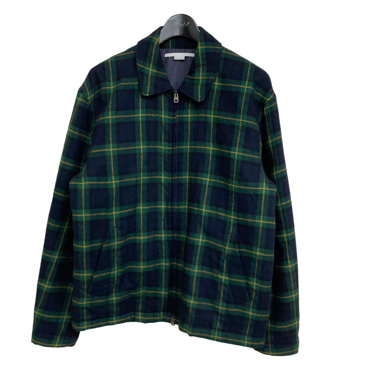 「Embroidered Blouson In Checkered」 ダブルジップチェックブルゾン