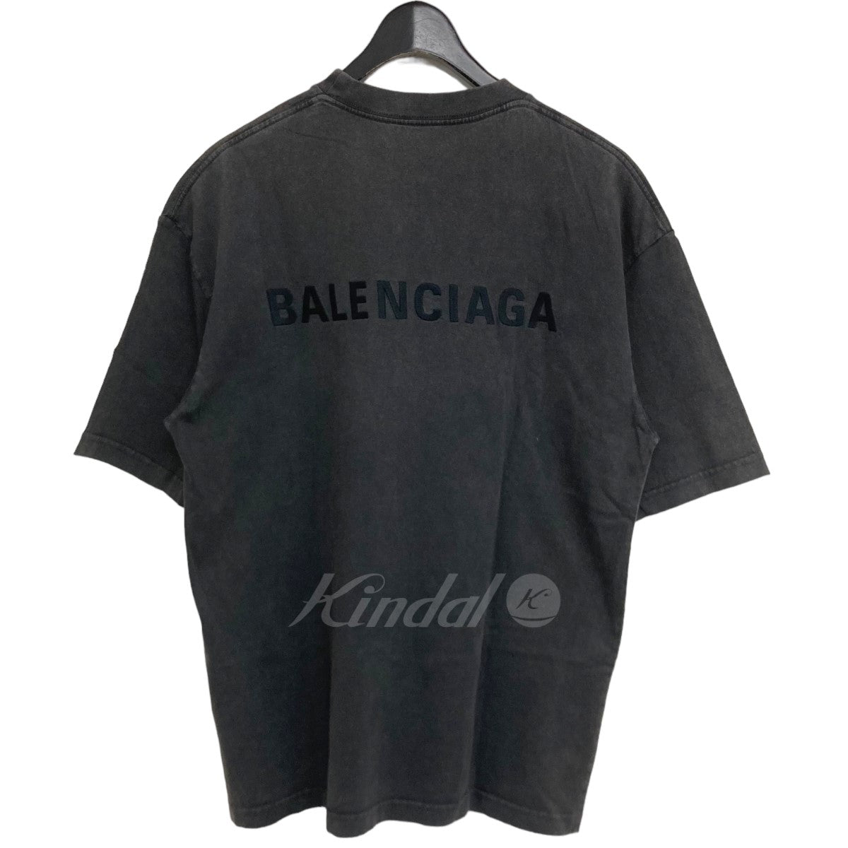 BALENCIAGA(バレンシアガ) ロゴTシャツ 612966 612966 グレー サイズ ...