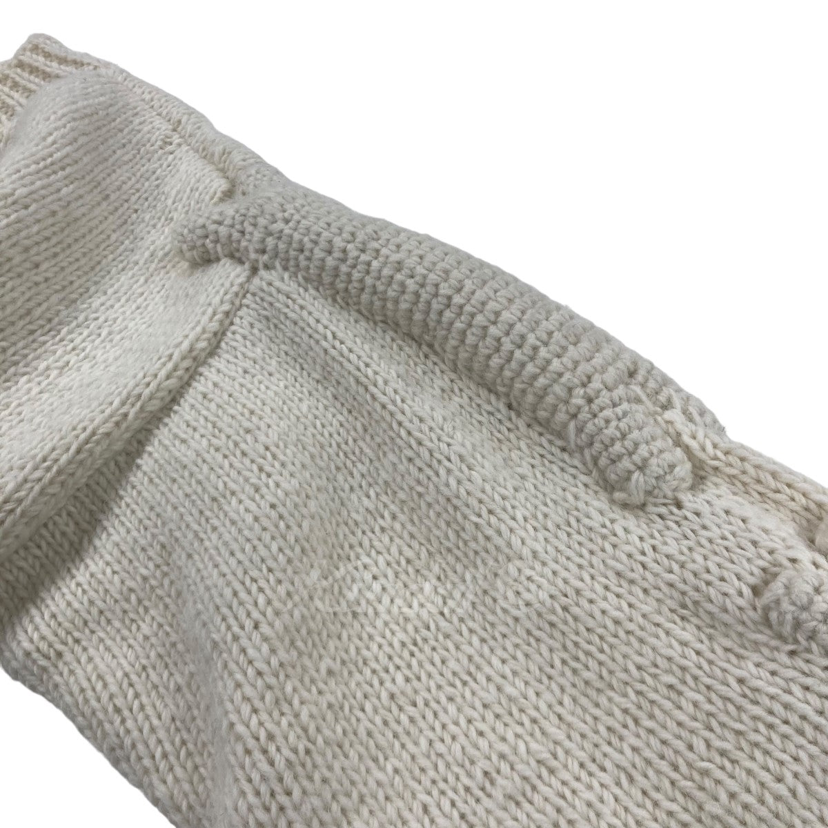 MacMahon Knitting Mills×Niche．(マクホーンニッティングミルズ×ニッチ) 「Crew Neck Knit 3D Arm  Bone」 ウールクルーネックニットセーター