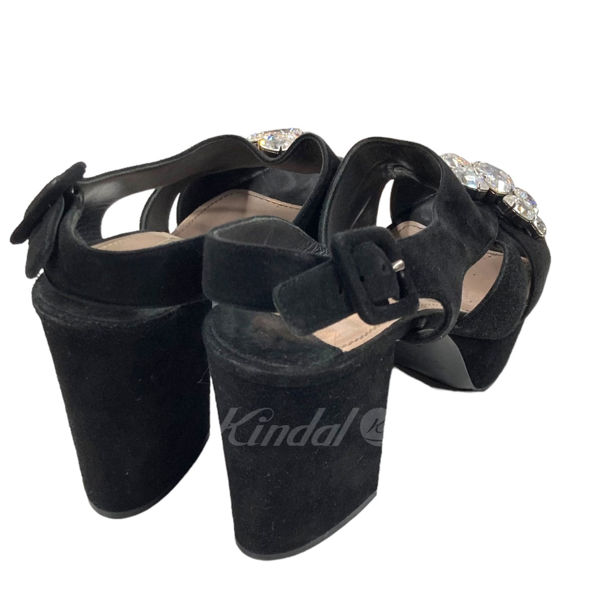 miu miu(ミュウミュウ) グルカサンダル 8WE 5F5921 ブラック サイズ 37  