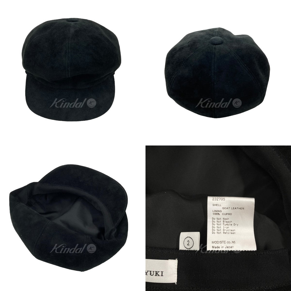 KIJIMA TAKAYUKI(キジマタカユキ) 2023AW 「GOAT SUEDE CASQUETTE