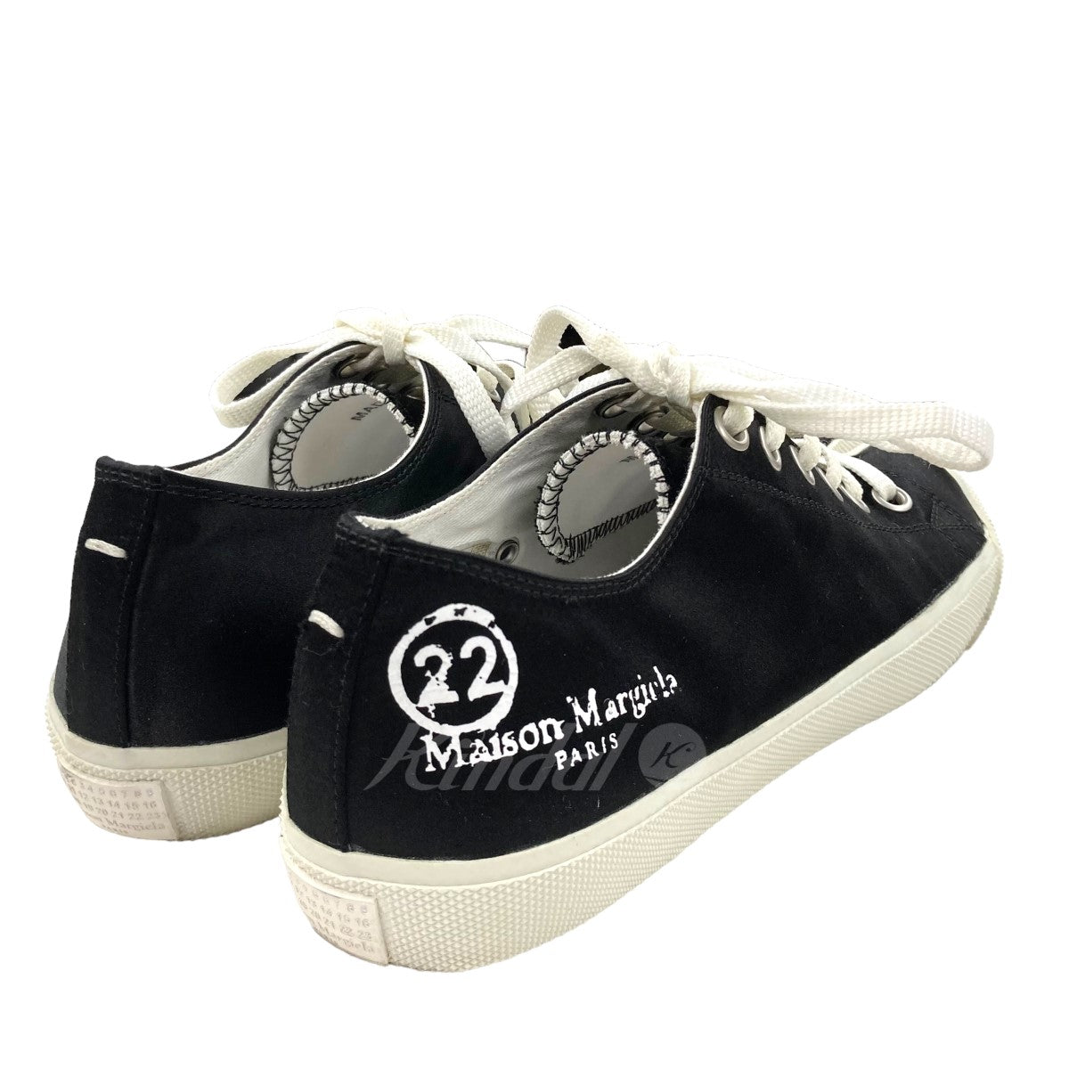 得価本物保証Maison Margiela 22 ローカット キャンバス スニーカー BK 靴