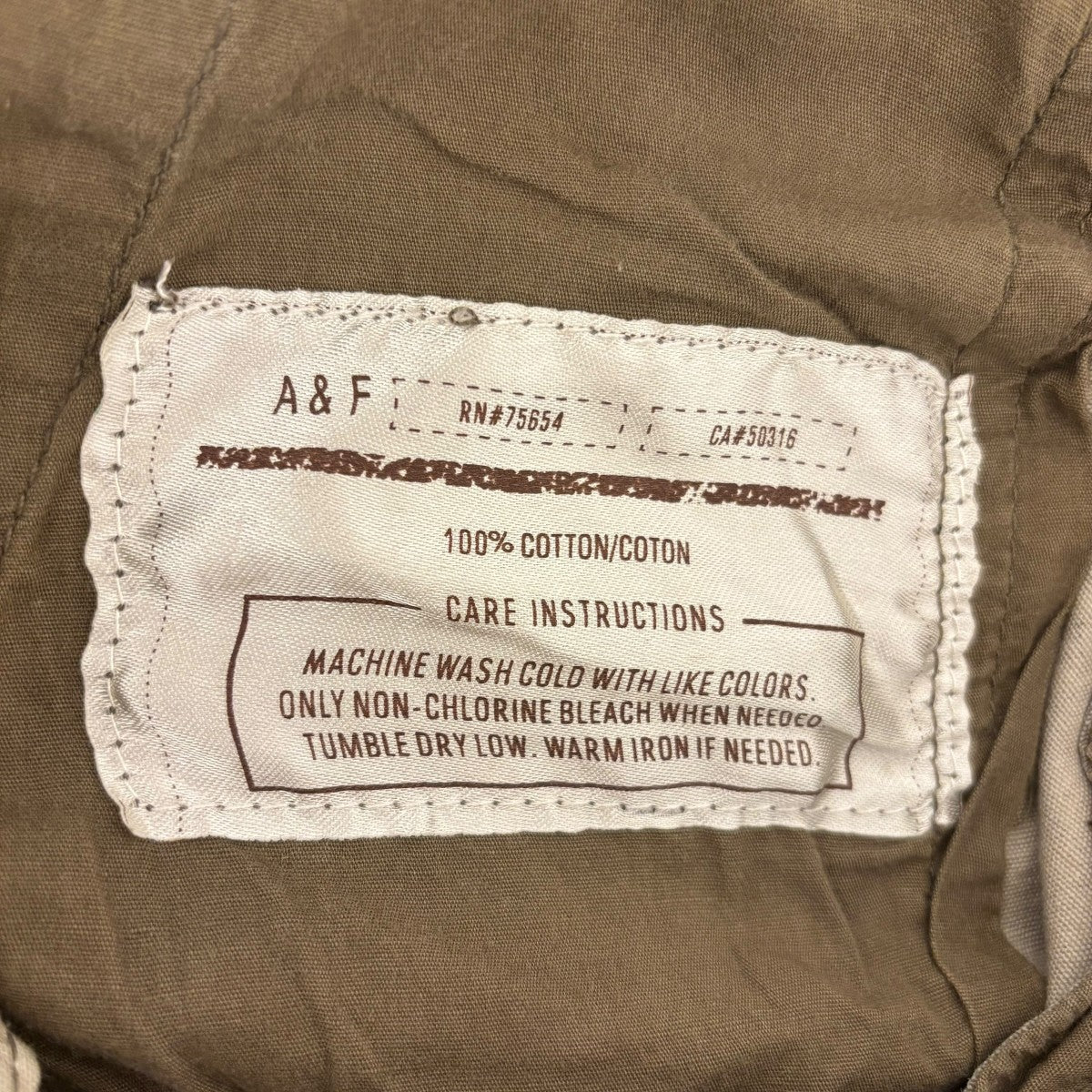 Abercrombie and Fitch パラトループパンツ 32(未使用) Abercrombie and Fitch パラトループパンツ 32(未使用