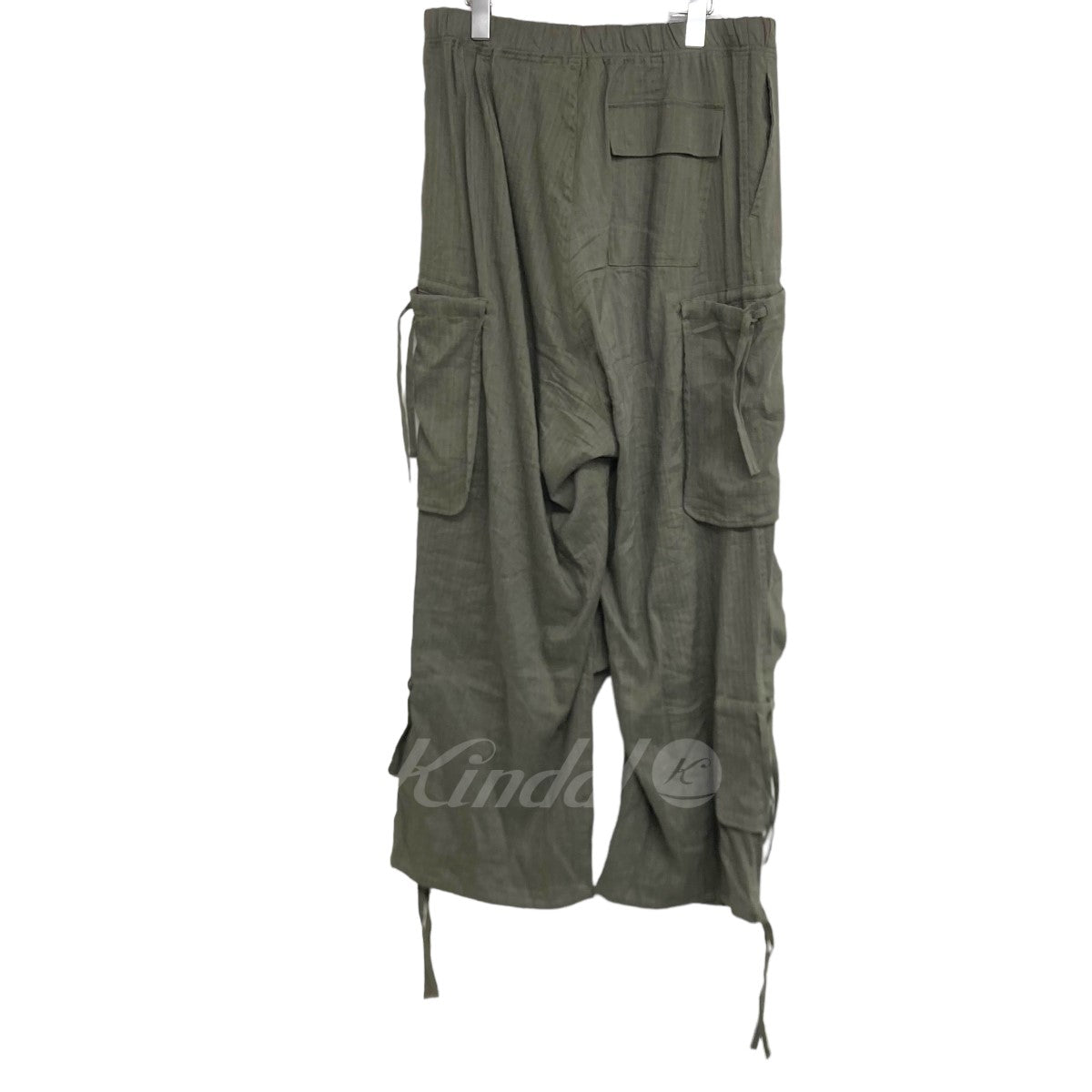 SASQUATCHfabrix．(サスクワァッチファブリックス) 2023SS 「DRAWSTRING PK CARGO PANTS」 カーゴパンツ  23SS PA9 006 オリーブ サイズ L｜【公式】カインドオルオンライン ブランド古着・中古通販【kindal】