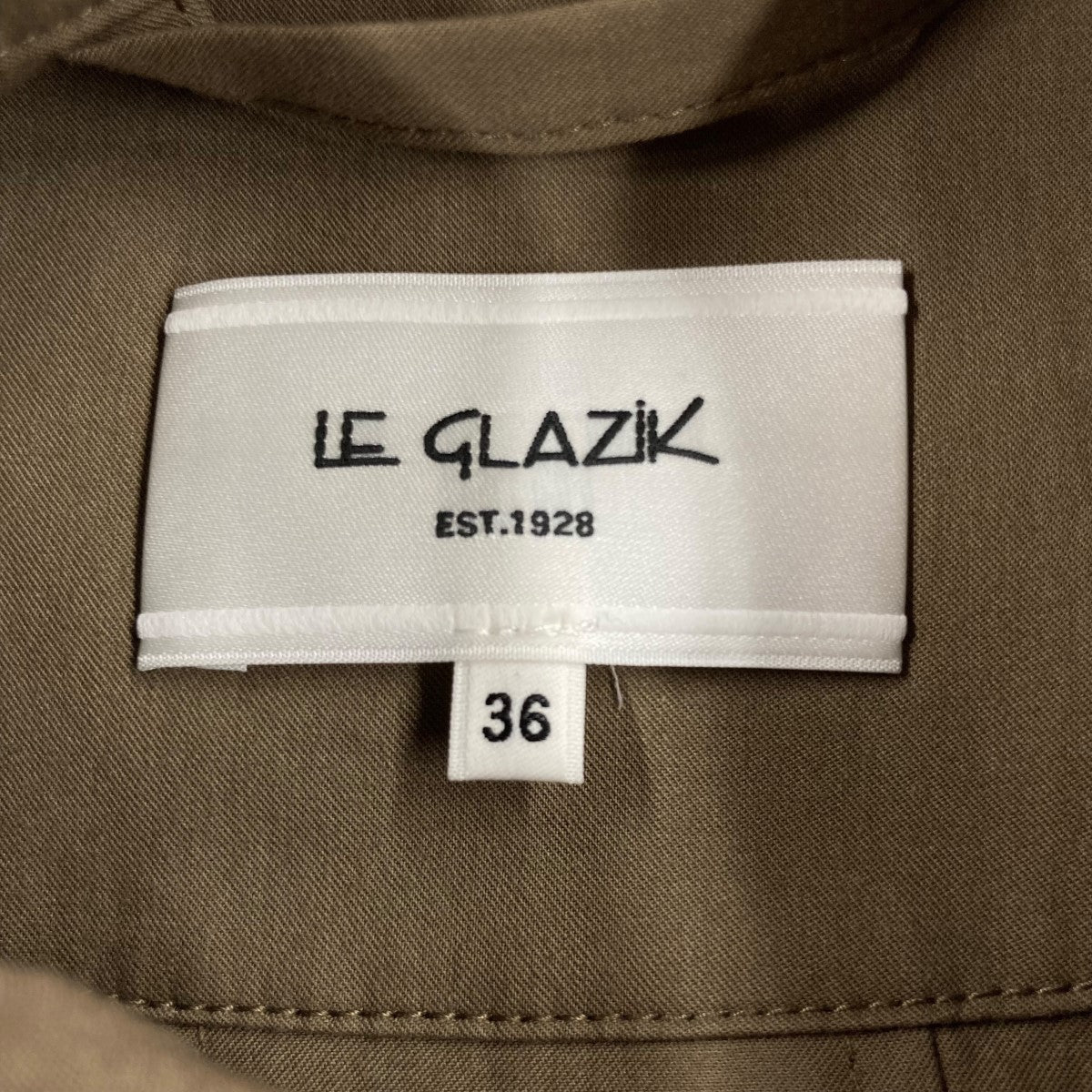 LE GLAZIK(ル・グラジック) 21SSステンカラーコートJL 8049 JL 8049 オリーブ サイズ 36｜【公式】カインドオルオンライン  ブランド古着・中古通販【kindal】