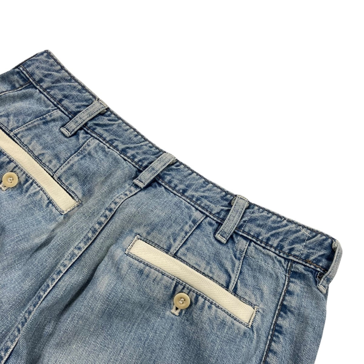 sacai(サカイ) 18AWDAMAGE DENIMU PANTSデニムパンツ18 01738M 18 01738M インディゴ サイズ  1｜【公式】カインドオルオンライン ブランド古着・中古通販【kindal】