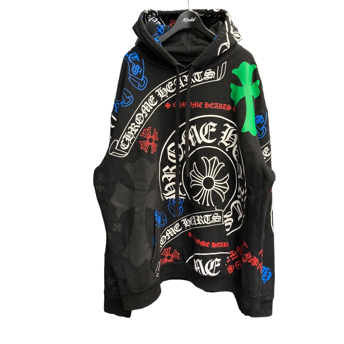 CHROME HEARTS(クロムハーツ) STENCIL HOODIEプルオーバーパーカー ブラック サイズ XL｜【公式】カインドオルオンライン  ブランド古着・中古通販【kindal】