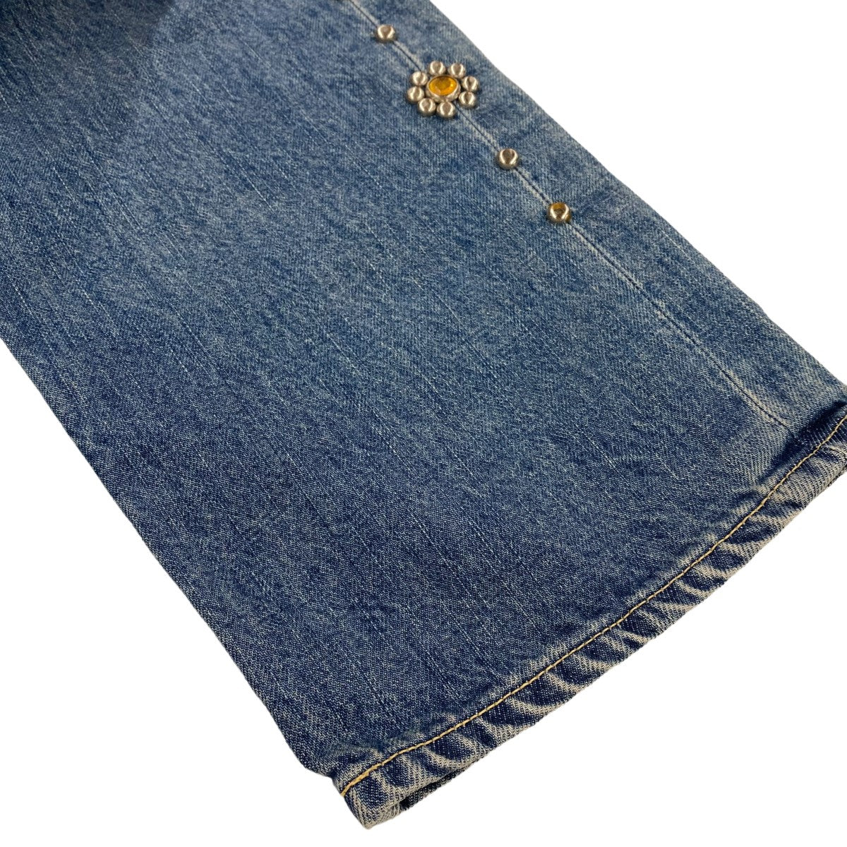 KAPITAL(キャピタル) 14ozデニム 5P モンキーCISCO スタッズリメイク  