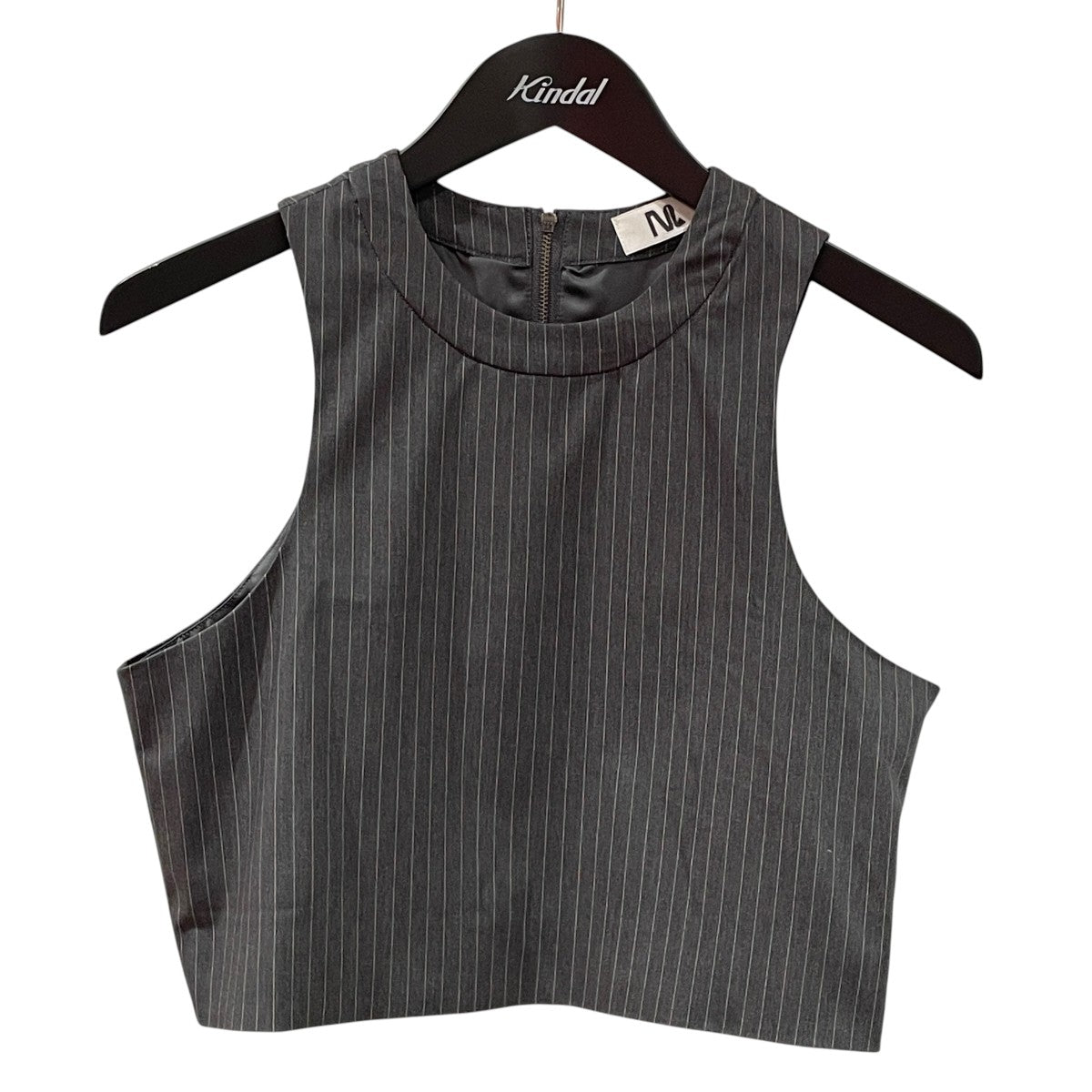 PINSTRIPE AMERICANSLEEVE TOPSベストMUH 04070 A