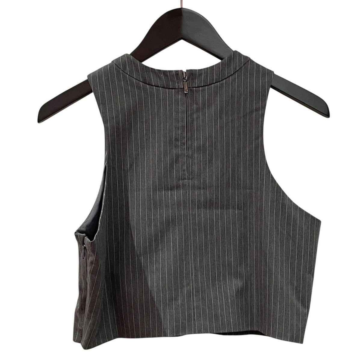 PINSTRIPE AMERICANSLEEVE TOPSベストMUH 04070 A