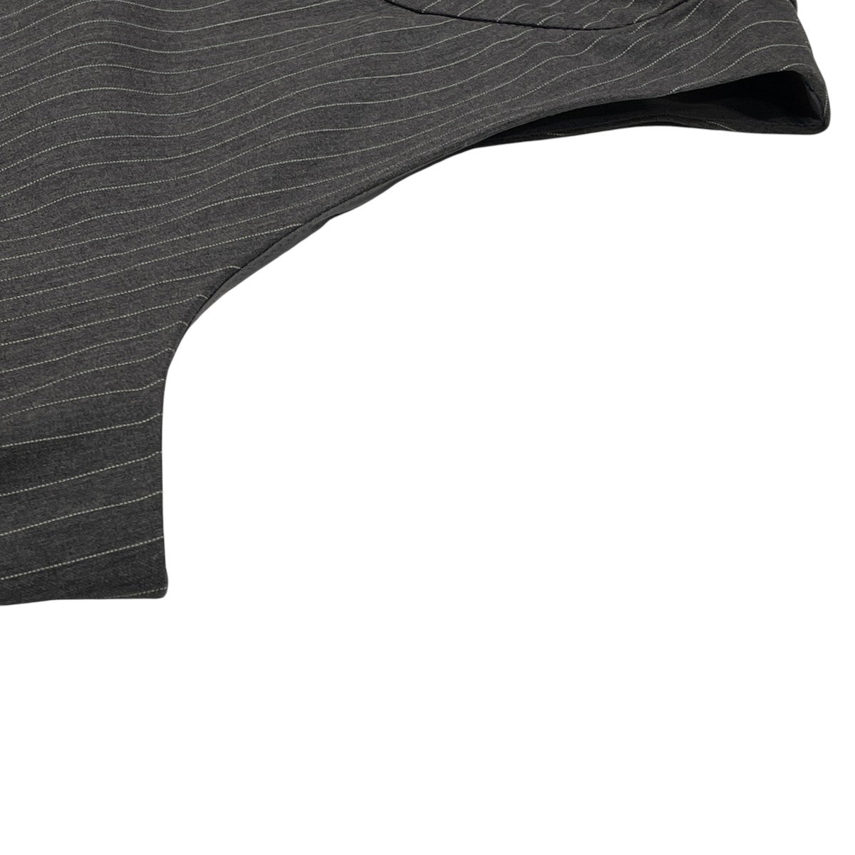 PINSTRIPE AMERICANSLEEVE TOPSベストMUH 04070 A