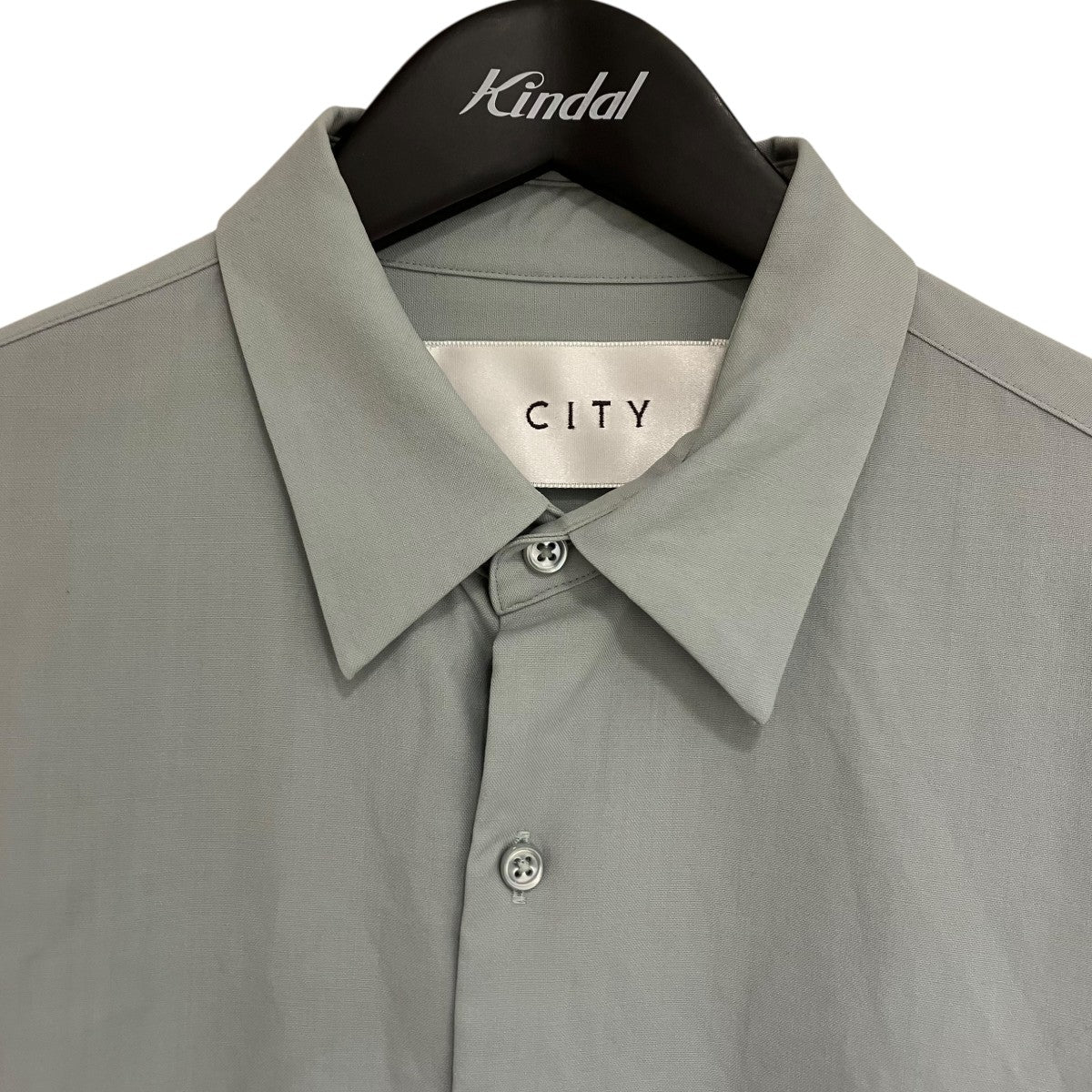 高級感◎良品★CITYシティ　アダプトウールオーバーサイズシャツ　1.4万　S CITY(シティ) 「ウール オーバー シャツ」長袖シャツ111200228