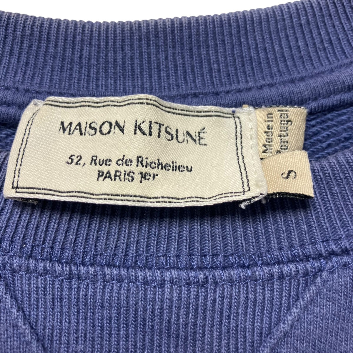 MAISON KITSUNE(メゾンキツネ) クルーネックスウェット ネイビー