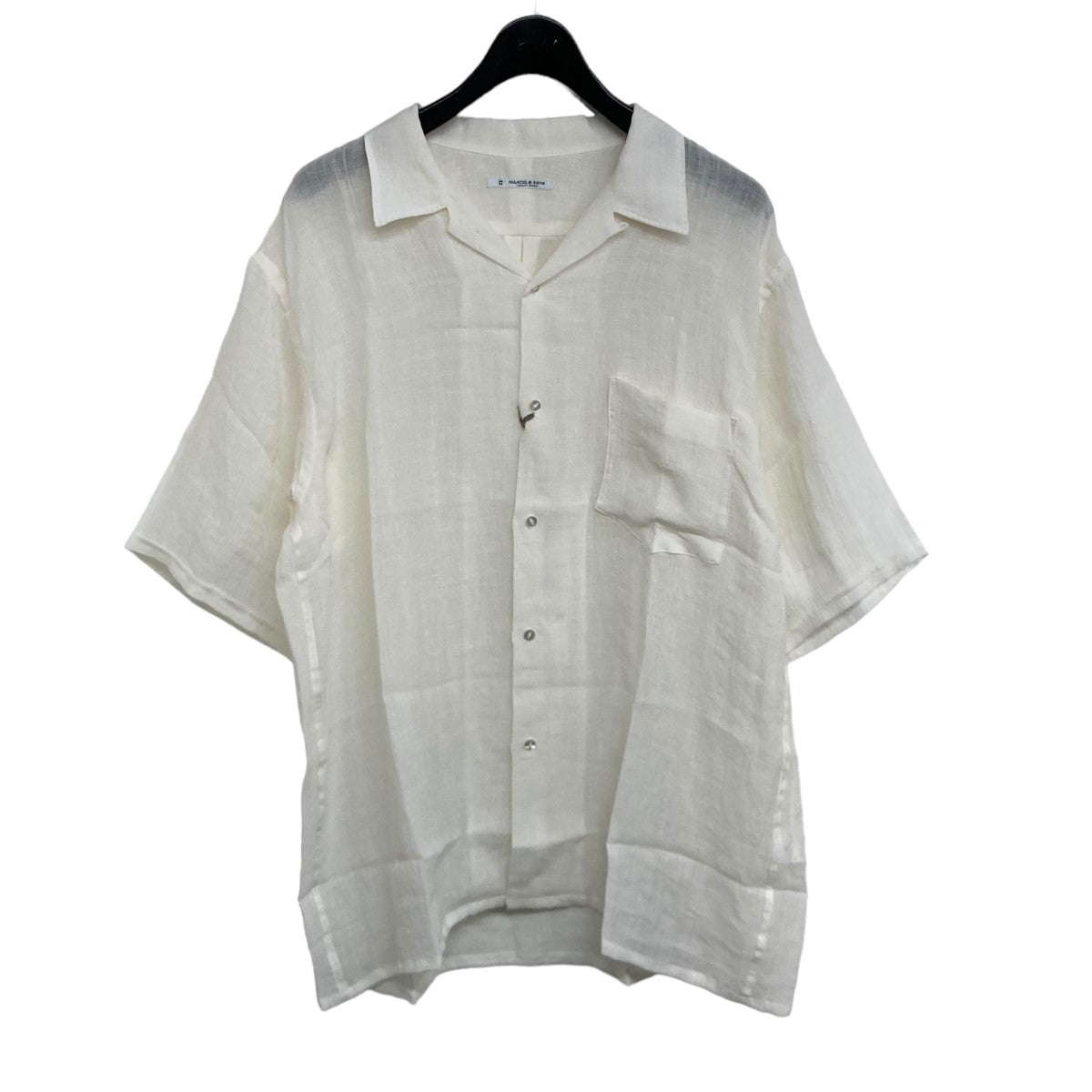 24SSOPEN COLLAR SHIRTS ドS LINENリネンオープンカラーシャツMT4103 0614