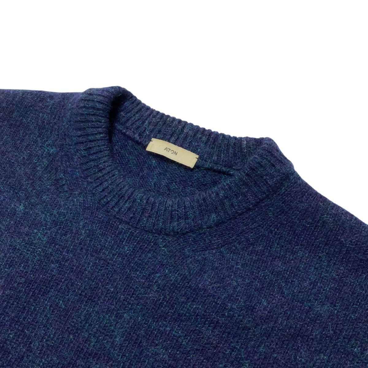 ATON(エイトン) WOOL MOHAIR CREWNECK SWEATERクルーネック