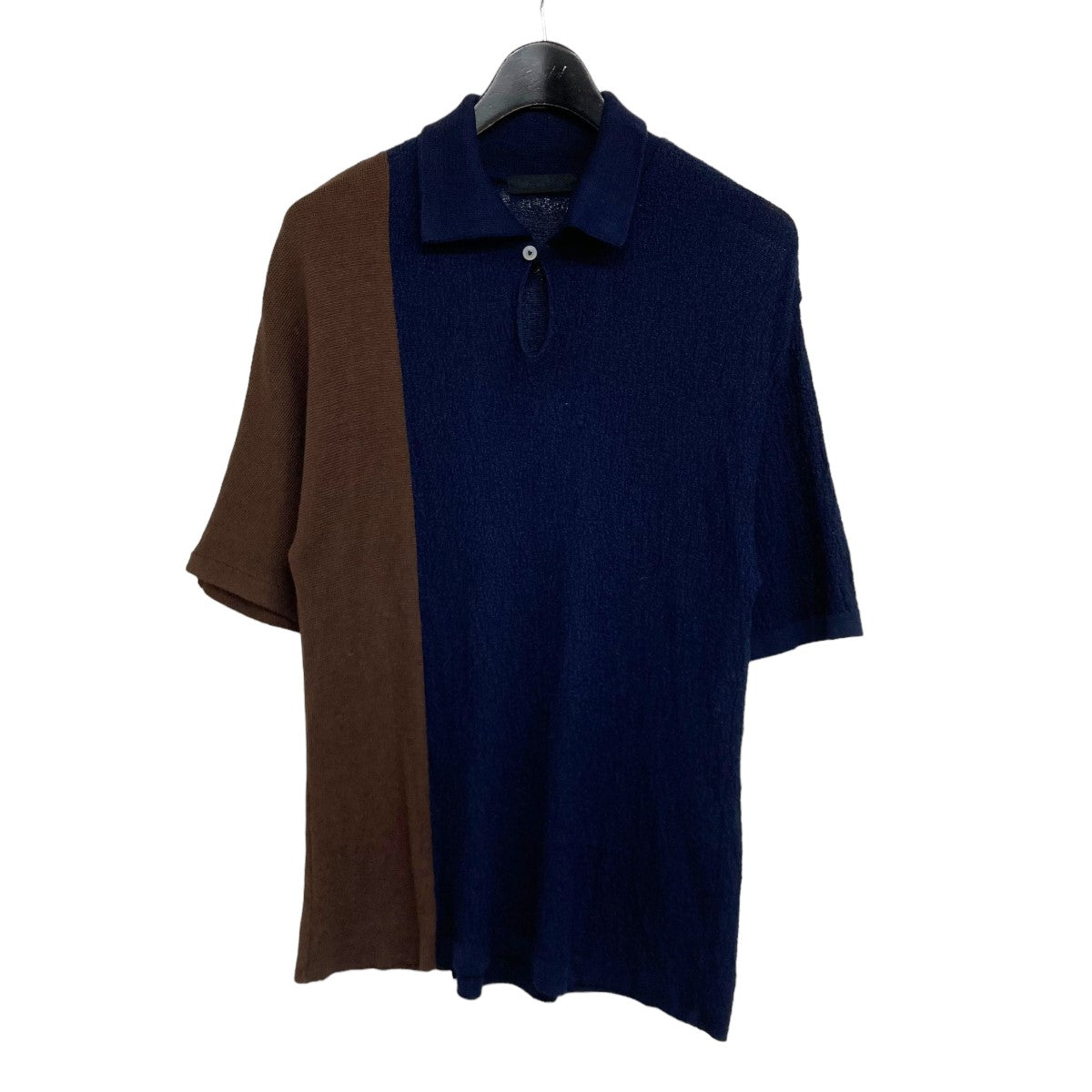 Nobuyuki Matsui 23SSsilk poloニットポロシャツ 古着・中古-1枚目のアイテム画像