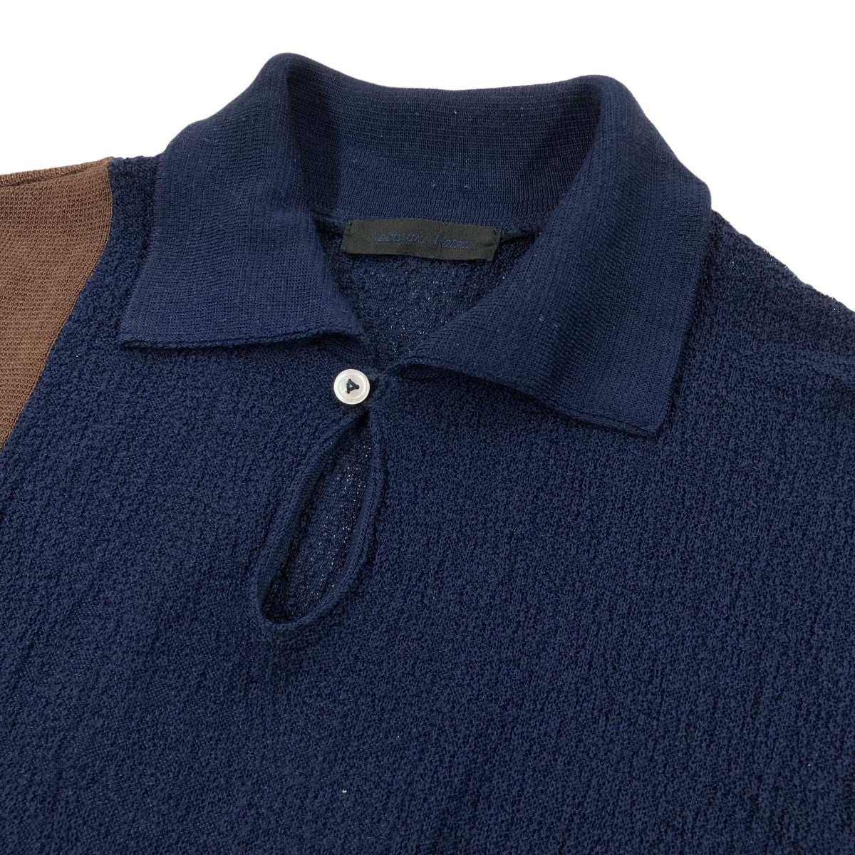 Nobuyuki Matsui 23SSsilk poloニットポロシャツ 古着・中古-3枚目のアイテム画像