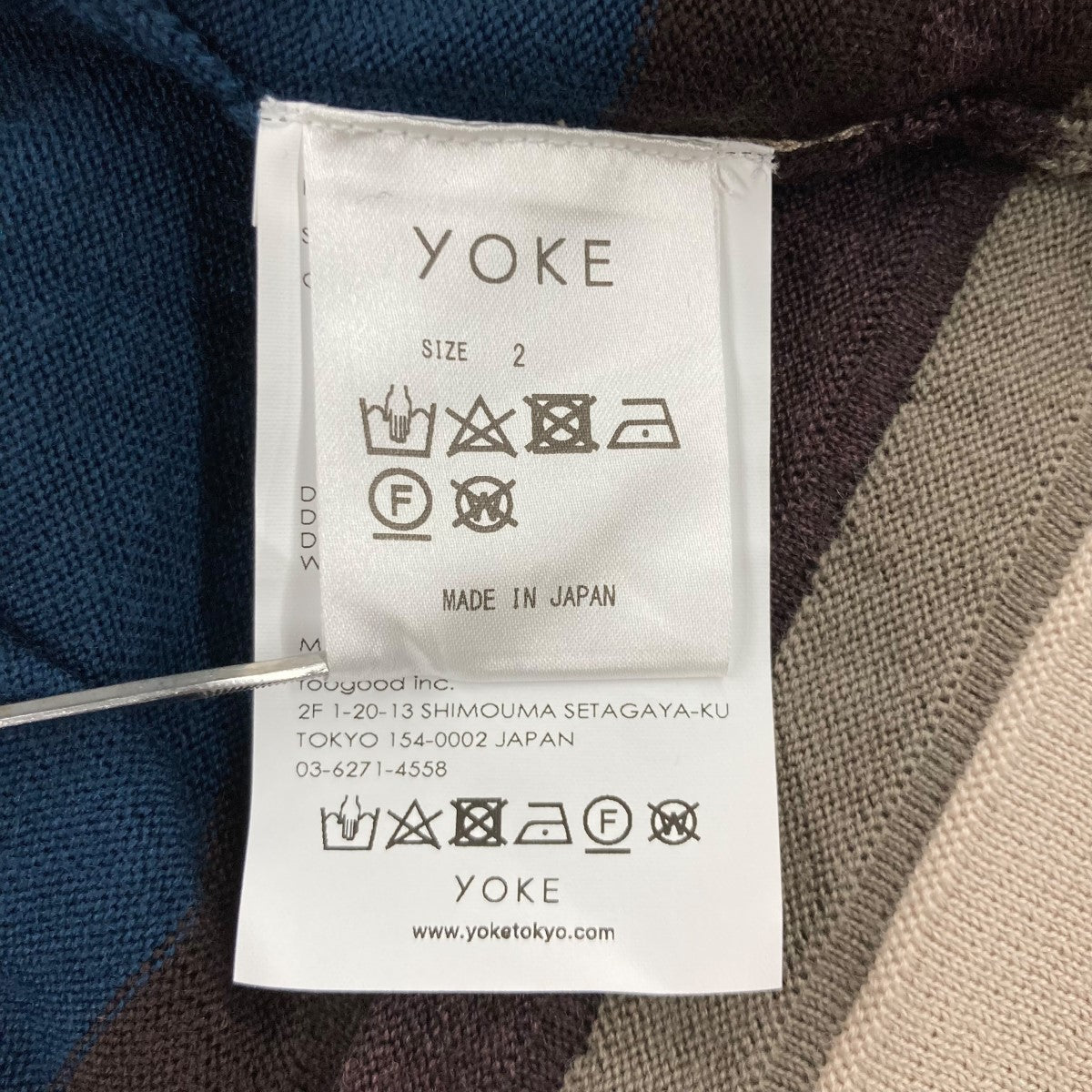 YOKE(ヨーク) 23AWジップカーディガンYK23FE0589S YK23FE0589S