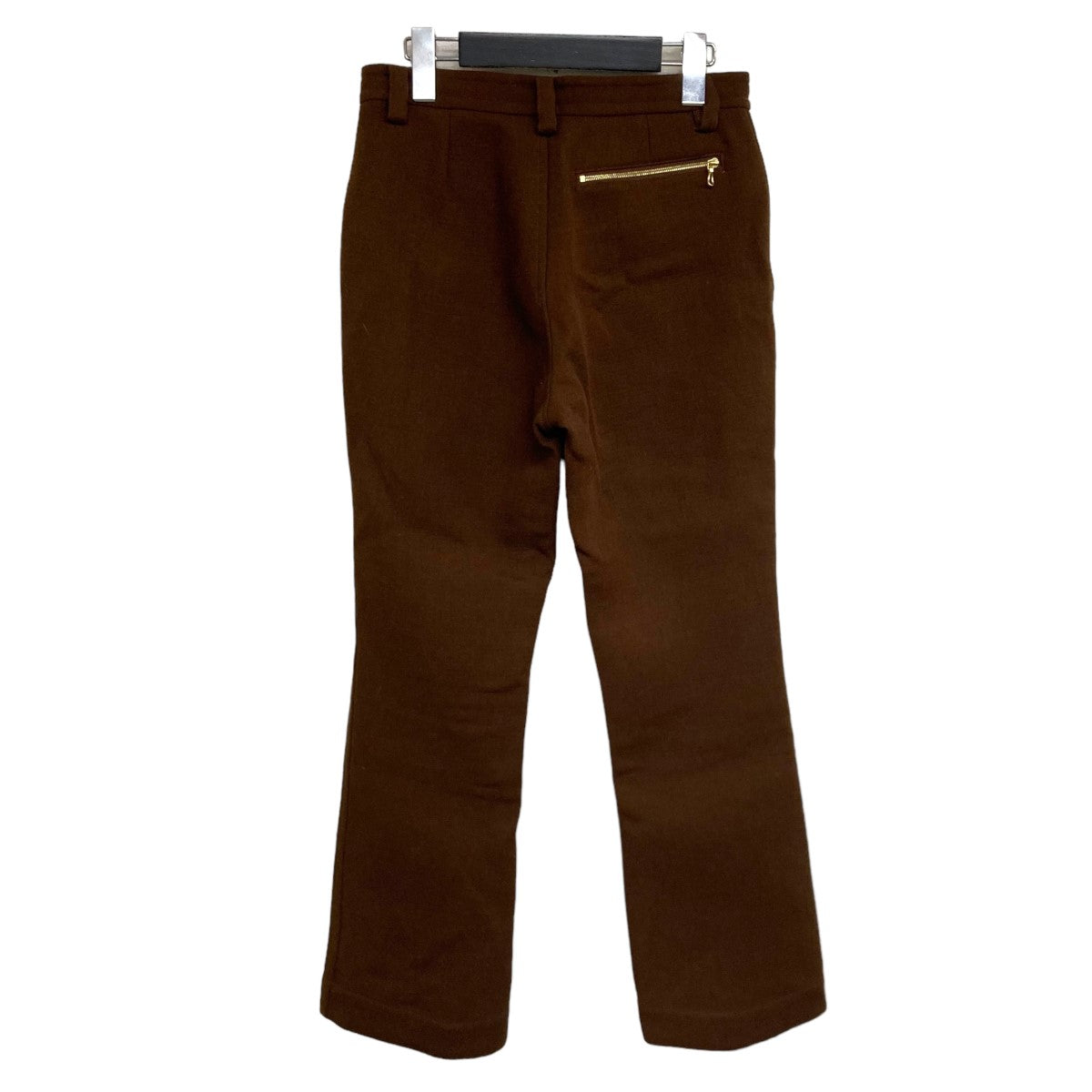 DOUBLE FACED ZIP FLARED PANTジップフレアパンツFU Ssp PT001