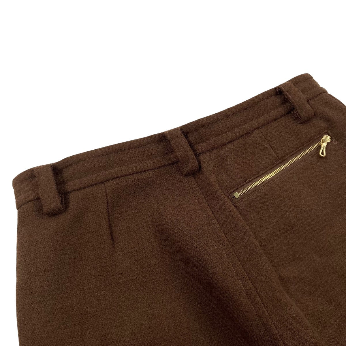 DOUBLE FACED ZIP FLARED PANTジップフレアパンツFU Ssp PT001