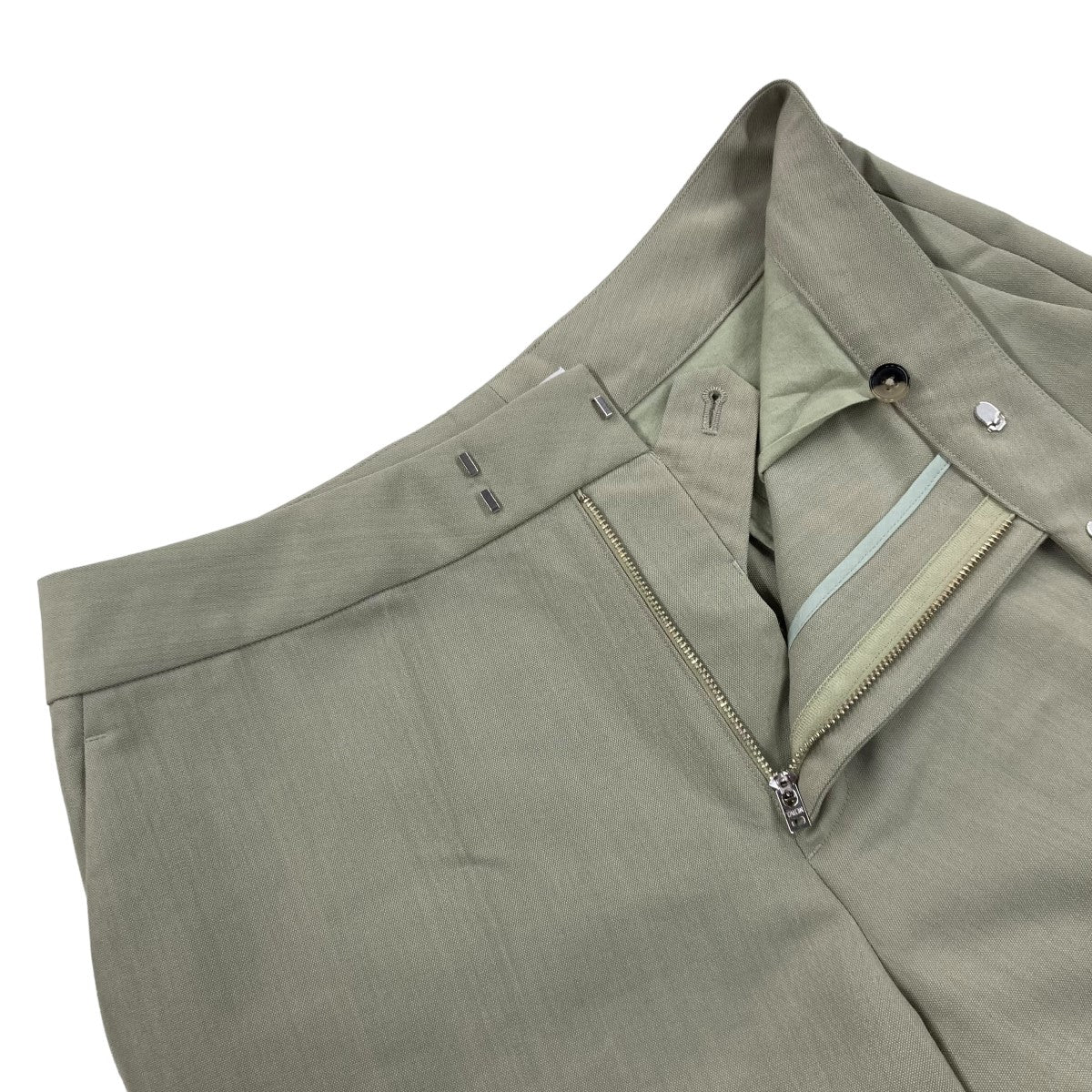 SUITING LOW-RISE WIDE TROUSERSストレートスラックスFU T PT008