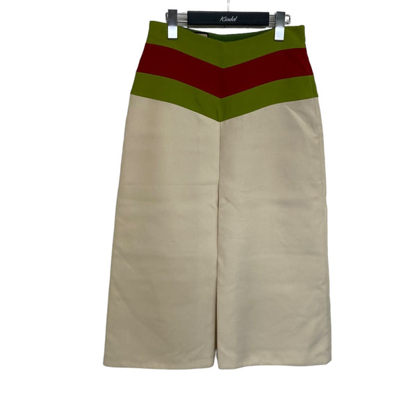 GUCCI ウェブストライプスカート　美品 GUCCI(グッチ) シェブロンヴィンテージ ウェブストライプスカート