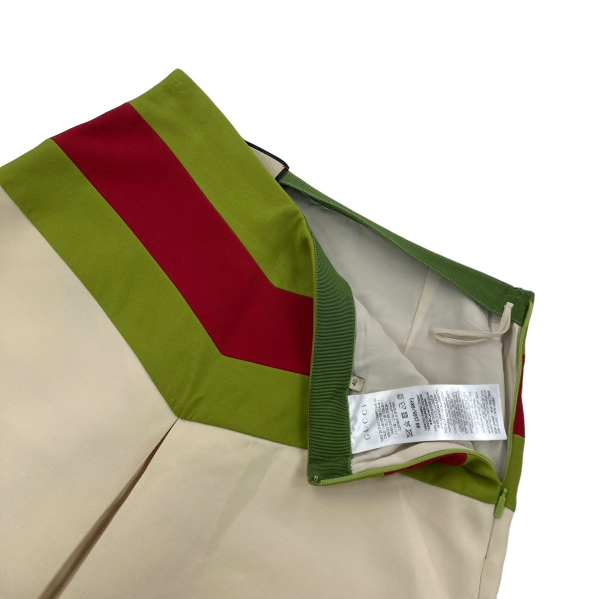 GUCCI(グッチ) シェブロンヴィンテージ ウェブストライプスカート