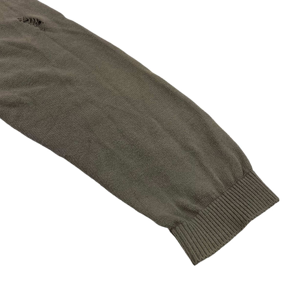 24SSDAMAGED V NECK KNITダメージVネックニットUE 240045